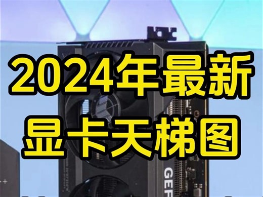 2024年显卡天梯图，英伟达显卡对比AMD显卡性能天梯图