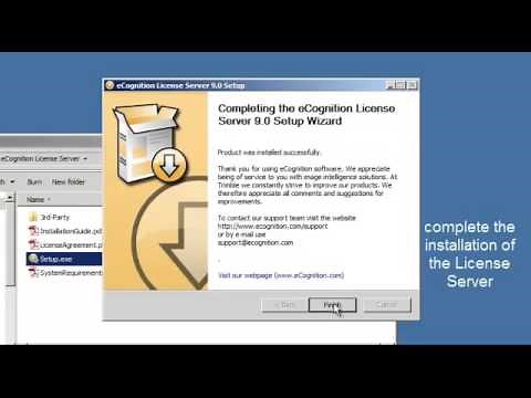 eCognition v9 Licensing and Installation (from Trimble)
