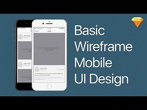 Basic Wireframe Mobile UI Design Tutorial