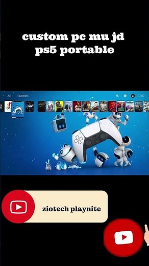 custom pc mu jd ps5 portable dengan playnite #fypシ゚ #playnite#