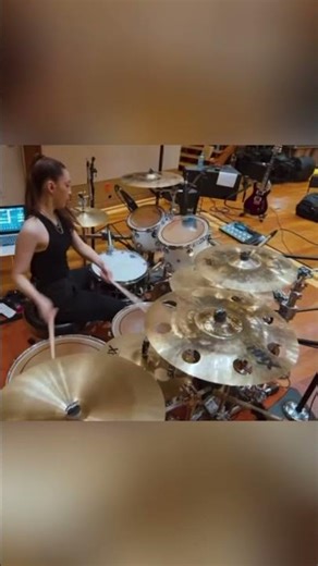 Warning: This Drumming Will Blow Your Mind! 🤯🥁 #thewarning #paulinavillarreal #drummer