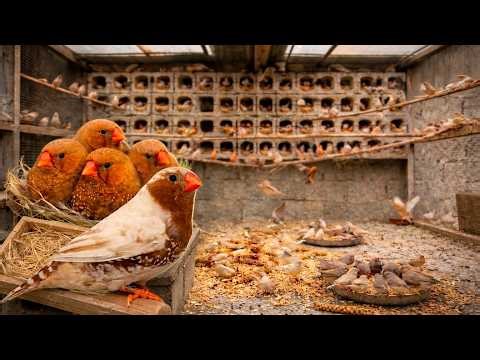 Inside My 500+ Full Orange Zebra Finch Colony! 😳 Complete Aviary Setup Revealed