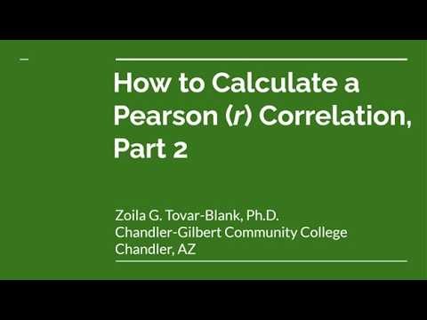 PSY 230: Pearson Correlation Calculation, Part 2