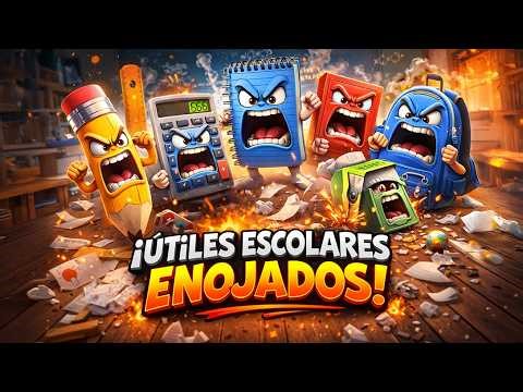 ¡Los útiles escolares se enfadaron! 😱✏️📚