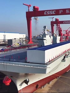 #China launched its first Type 076 new-generation amphibious assault #ship, the Sichuan, in #Shanghai on Friday. Named after Southwest China's Sichuan Province, the independently-developed new vessel was put into the water at a launch and naming ceremony. It was given the hull number 51. As the new-generation amphibious assault ship of the Chinese People's Liberation Army Navy, it plays a key role in advancing the Navy's transformation and enhancing its combat capabilities in the far seas, accor