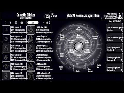 Galactic Clicker GamePlay #60: ~52 Tretrigintillion PPI