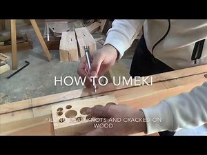 Japanese torii gate production day29. How to umeki.宮大工が職人技で教える初心者のための鳥居の作り方