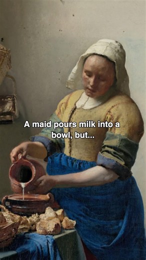 Vermeer’s most erotic painting ❤️🥛 #arthistory #artanalysis #artshorts