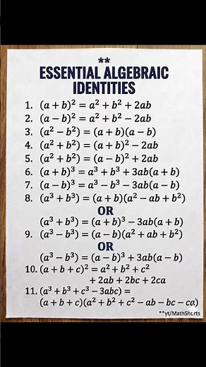 #ultimate algebra formula revision sheet#mathsTricks#ssc#patwari#panchayatSecretary