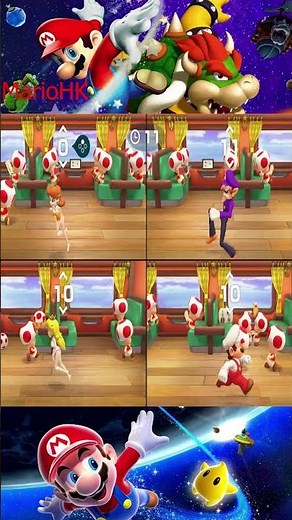 【スーパー マリオパーティ】ミニゲーム ファニー *無意味な国勢調査 *デイジー vs ワルイージ vs ピーチ vs ワリオ ( COM最強 たつじん) #shorts