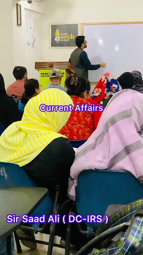Sir saad Ali (DC - IRS) is taking class of Current Affairs. | Sindh Commission