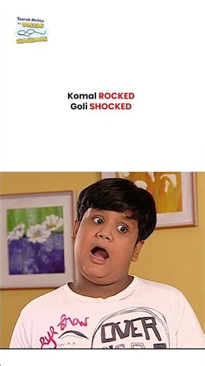 Komal rocked Goli shocked ! #tmkoc #funny #jethalal #daya #shortsfeed