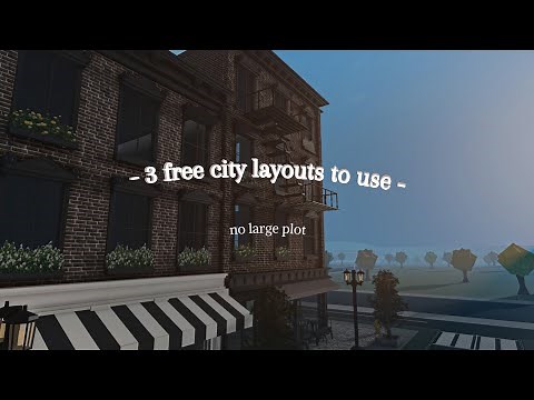 ♡ 3 free city layouts for Bloxburg ♡ | no large plot | roblox bloxburg |