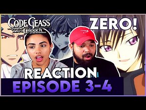 LELOUCH BECOMES ZERO! - Code Geass Episode 3-4 Reaction