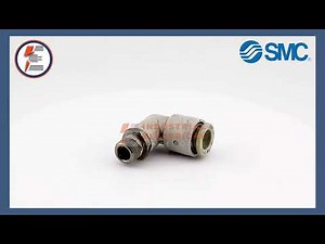 SMC KXL08‑01S Elbow Fitting | 8 mm Tube Rotary One‑Touch Male Connector