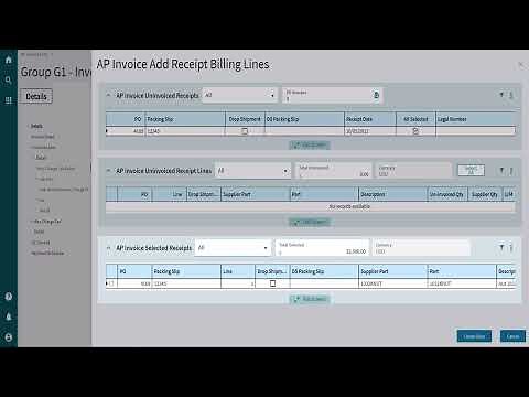 Add a Receipt Line to an AP Invoice – AP INVOICE ENTRY | Epicor Look & Feel | Epicor ERP