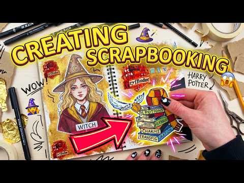 I Made a MAGICAL Hermione Granger Scrapbook DIY for Harry Potter Fans 💫