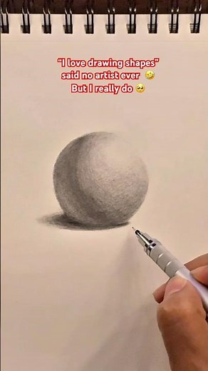 Shaded sphere — no reference ✍️ #drawing #art #sketch