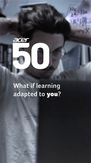 Everyone learns differently. The future of learning shouldn't be one-size-fits-all either. We're imagining a world where technology adapts to how people learn, helping make education more personal, accessible, and effective for everyone. The future of learning is only getting started. #Acer50 #BreakingBarriers