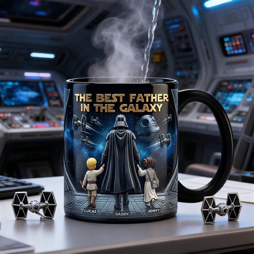 Personalized Galaxy Father Mug, Custom Kids Names Sci Fi Dad Coffee Cup, Best Father in the Galaxy Mug, Father’s Day Gift for Dad - Etsy