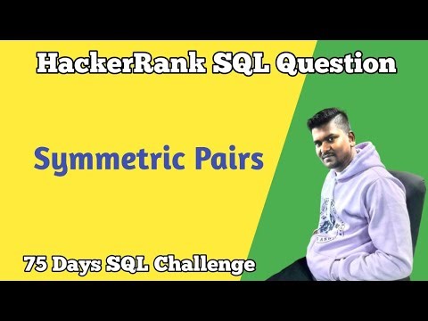 Symmetric Pairs Hackerrank SQL Question