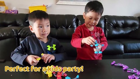 ArtCreativity Bendable Robot Figures, Set of 12 Flexible Men, Robot Party Favors for Boys and Girls, Stress Relief Fidget Toys, Sensory Toys for Kids and Adults, Goody Bag Stuffers