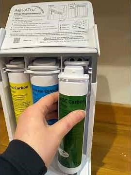 How to replace the filters on the Aquatru Glass Carafe - reverse osmosis water filter UK