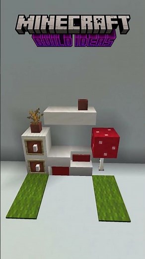 Minecraft Build Ideas / Red Bed #shorts