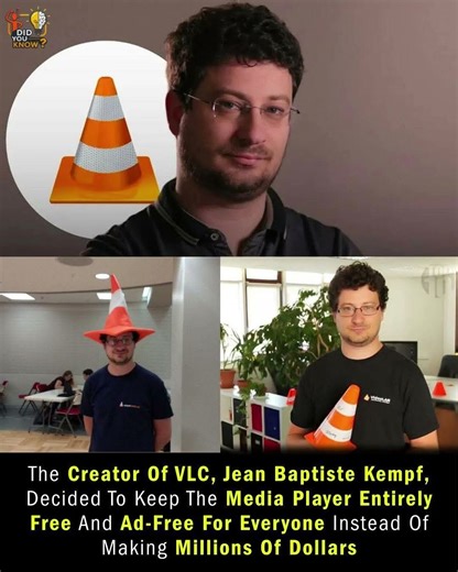 Jean-Baptiste Kempf creator of VLC Media Player#TechHero#VLC#GoodPeople #DigitalFreedom #fblifestyle