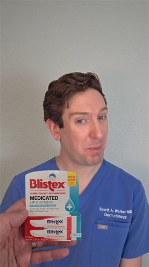 Scott Walter, MD | Dermatologist • Skincare & Hair on Instagram: "The MAJORITY of popular lip balms contains ingredients which just make dry chapped lips worse in the end. They have irritating ingredients (which feel good when first applied) but in the long run create this cycle of irritation which is why many feel "addicted" to chapstick. For example: menthol, camphor, peppermint or spearmint oil, eucalyptus oil, citrus extracts (like limonene or citral), fragrance/flavor compounds, phenol, sal