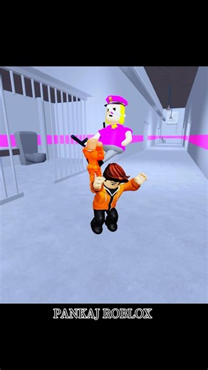 police prison run Obby 🤣 #roblox #viral #shorts