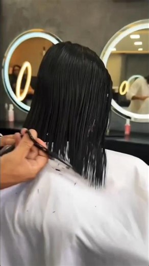 New A line bob haircut | Asymmetrical Bob Haircut Tutorial #bobhaircut #shorthair #shorts #haircut