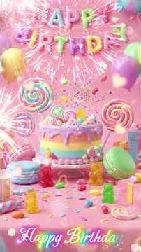 Happy Birthday Candy World! 🍭🌈 (Aesthetic Rainbow Party) #Shorts