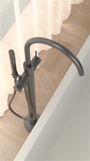 Bold by Design Your bathroom, your rules. The Liano II Freestanding Bath Filler is available in a spectrum of finishes, from classic chrome to daring matte black, and luxe PVD options like brushed brass, brushed nickel, brushed bronze and gunmetal. Which one speaks to your style? | Caroma | Facebook