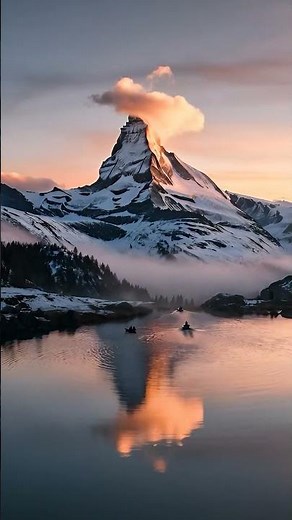 Switzerland 4K Aerial Drone Lake Lucerne Cinematic Sunrise #shorts