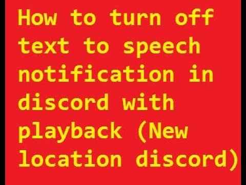 how to turn off tts discord or disable tts discord (New location)