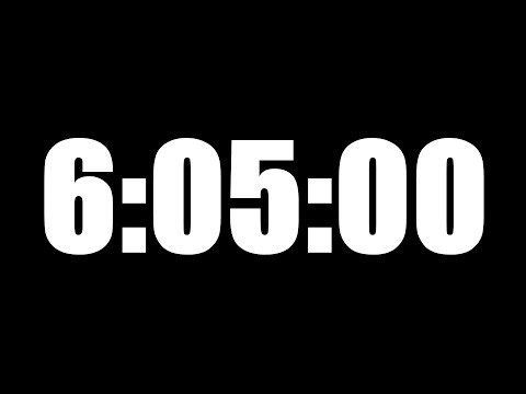 6 HOUR 5 MINUTE TIMER • 365 MINUTE COUNTDOWN TIMER ⏰ LOUD ALARM ⏰