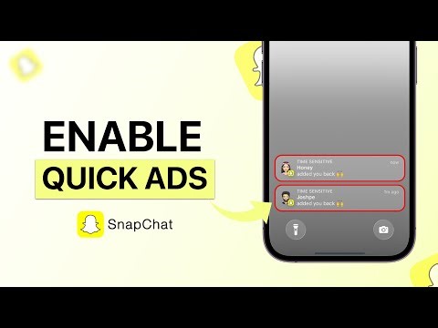 How to Enable Quick Ads on Snapchat?