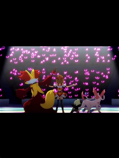 #pokemonserena #delphox #braixen #pancham #syveon #performer #performance ♥️🥺