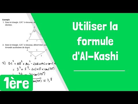 Comment utiliser la formule d'Al-Kashi pour calculer une longueur ou un angle dans un triangle ?