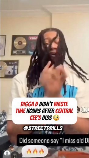 Digga D didn’t waste time hours after Central Cee’s diss