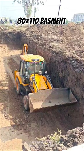 JCB 3dx se 80×110 ka Basment ki khudai ki | jcb ki khudai | jcb machin ki khudai #jcb #shortsfeed