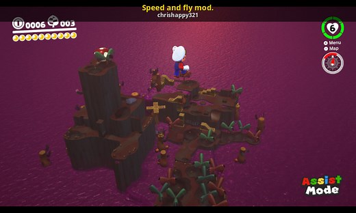 Speed and fly mod. Mod for Super Mario Odyssey | SMO Mods