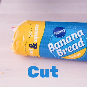 Pillsbury Banana Bread Batter is easy as cut, squeeze, and bake! Enjoy the taste of home-baked banana bread with our yummy batter. | Pillsbury