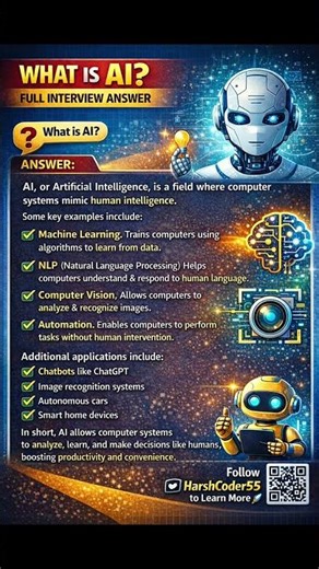 AI Interview Question – What is Artificial Intelligence? |#viral #job #trending #shorts #interview