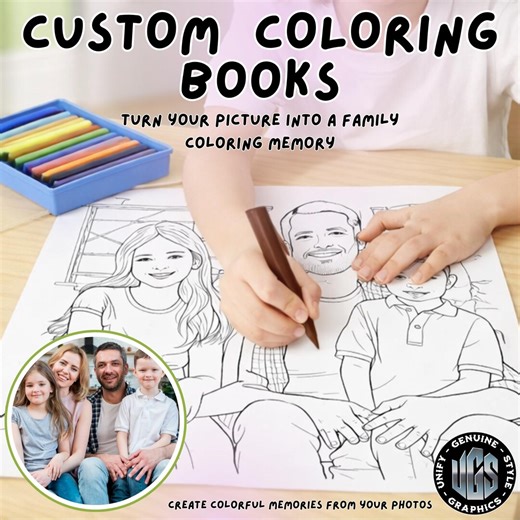 10 Custom Coloring Pages Created From Your Photo – Bundle of Personalized Sketch Coloring Pages, Kids Activity Sheets, Digital Download - Etsy