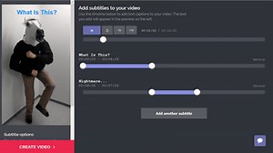 I tried putting captions on movies with free video editing service "Kapwing"