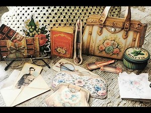 Grandma's Purse Junk Journal Folio. 10 interactive Papercraft Projects in One