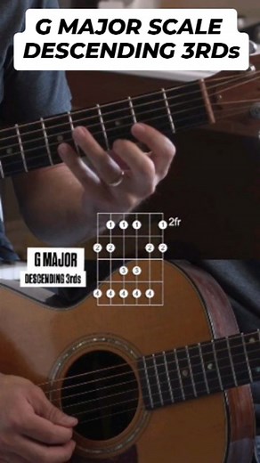 G Major 3rd Exercise (Descending Order) Practicing 3rds in descending order builds strong melodic control and improves your ear for harmony. It helps you understand how intervals connect across the fretboard while strengthening finger independence and coordination. This exercise also trains you to visualize scale patterns more musically instead of just running up and down. Mastering 3rds = smoother solos, better phrasing, and deeper fretboard awareness! 🎸 #sirguitar #sirsguitar #guitarist #guit