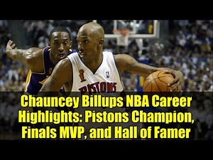 Chauncey Billups NBA Career Highlights: Pistons Champion, Finals MVP, and Hall of Famer